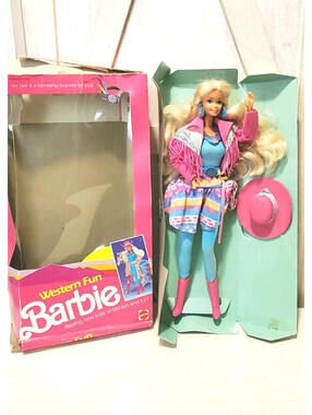 Western Fun Barbie Doll 1989 Mattel Complete Outfit #9932